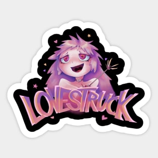 Lovestruck Girl Sticker